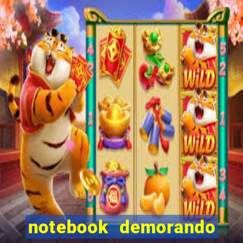 notebook demorando para ligar tela preta